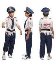 Zombie Police kostume til drenge