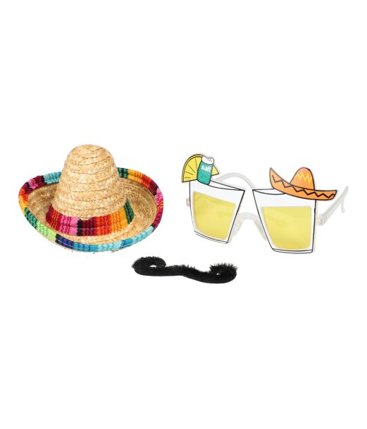 Mexico udklædningssæt 3 dele