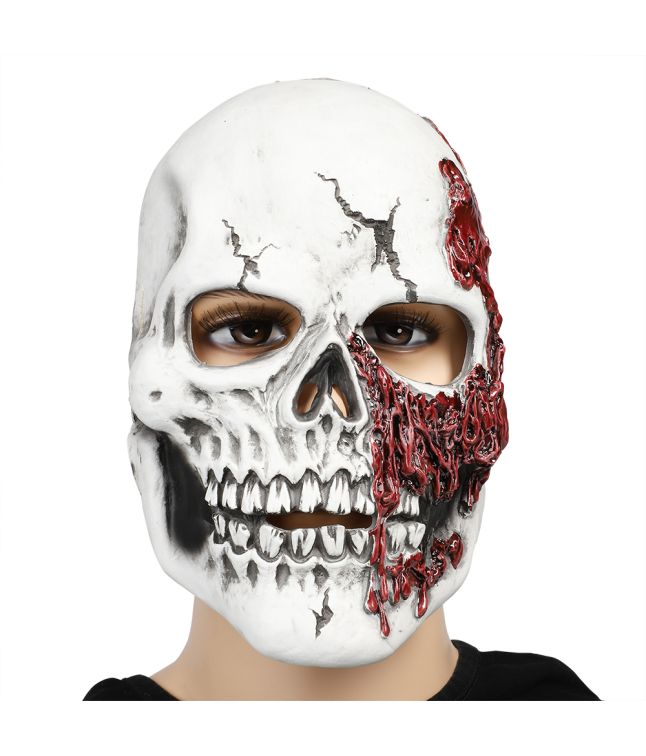 Blodig skeletmaske