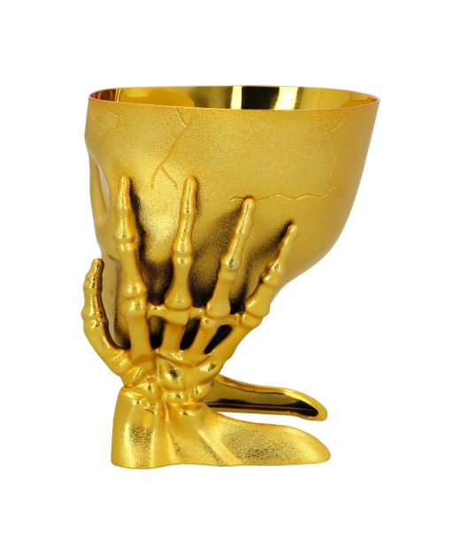 Guld kranie skål