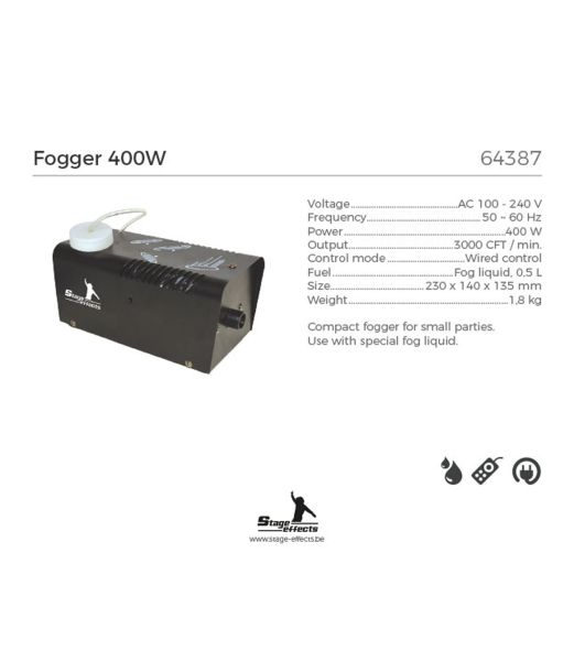 Røgmaskine  til halloween 400W