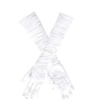 Lange hvide handsker 60 cm