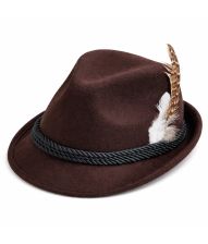 Mørkebrun Oktoberfest hat