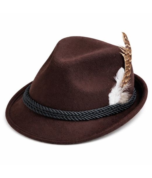 Mørkebrun Oktoberfest hat