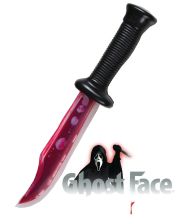 Ghost Face kniv med flydende blod