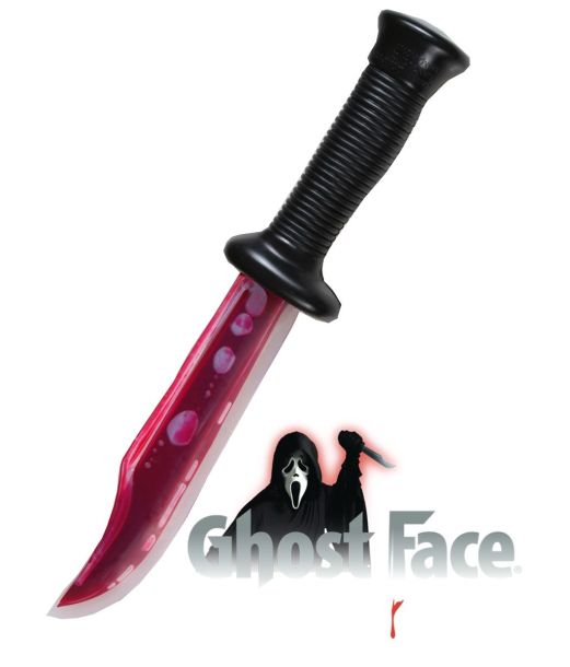 Ghost Face kniv med flydende blod