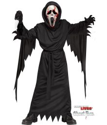 Ghost Face kostume med blødende maske
