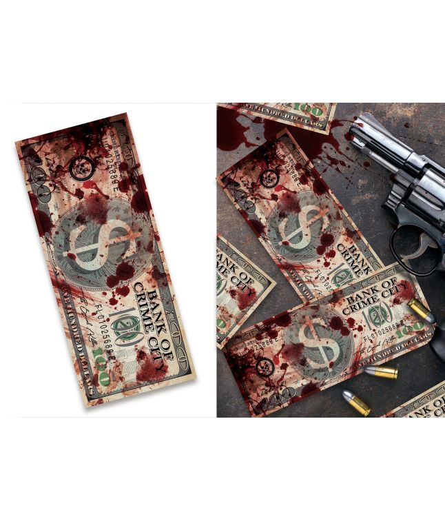 Blodige dollar sedler 75 stk 
