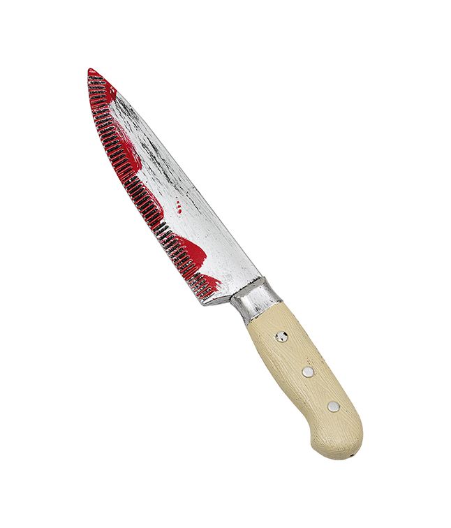 Blodig køkken kniv