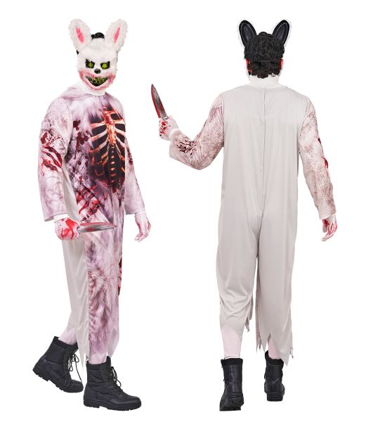 Zombie kanin kostume til voksne.