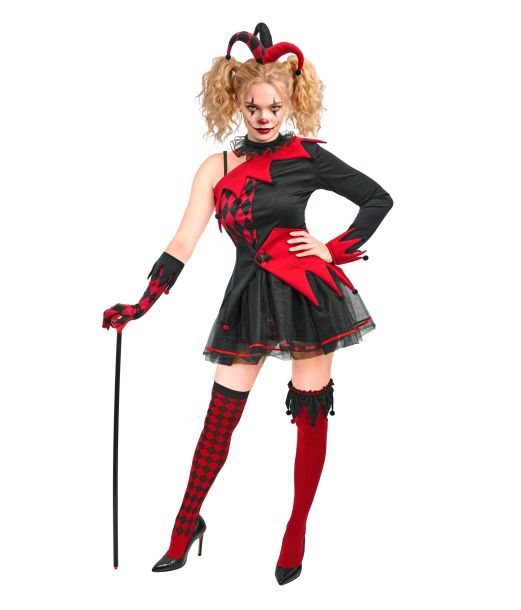 Ond Harlekin kostume til kvinder