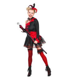 Ond Harlekin kostume til kvinder