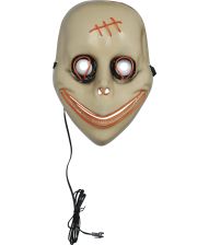 Scare maske med LED lys