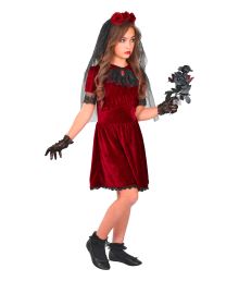 Gotisk Vampyr brud kostume til piger.