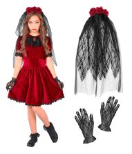 Gotisk Vampyr brud kostume til piger.