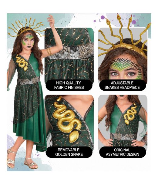 Medusa kostume til piger