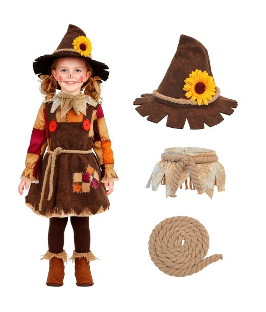 Fugleskræmsel kjole kostume