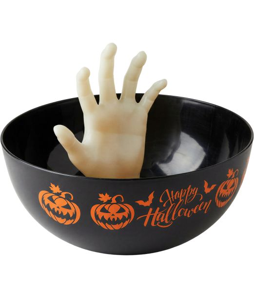 Happy Halloween skål med hånd