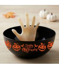 Happy Halloween skål med hånd