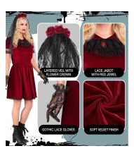 Gotisk Vampyr brud kostume til kvinder