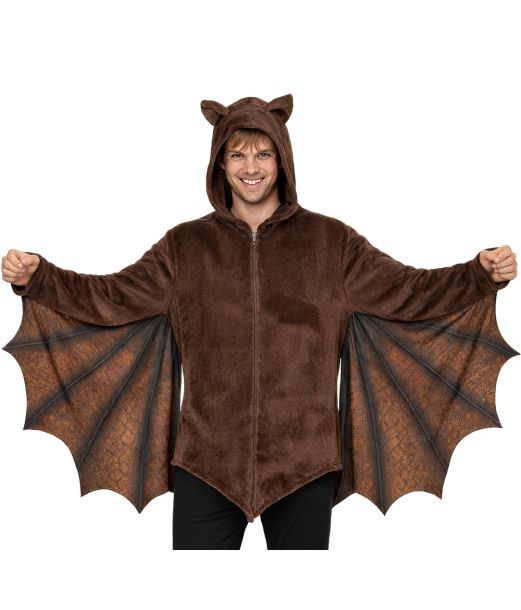 Brun flagermus kostume til voksne.