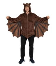 Brun flagermus kostume til voksne.