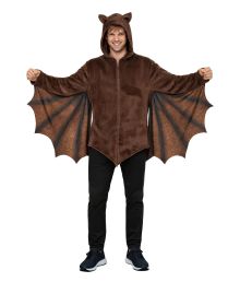 Brun flagermus kostume til voksne.