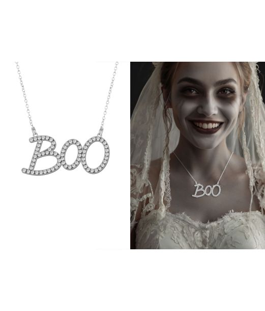 Sølv BOO halskæde 