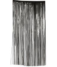 Sort foliegardin 100 x 200 cm