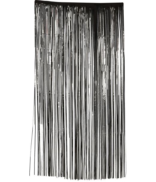 Sort foliegardin 100 x 200 cm