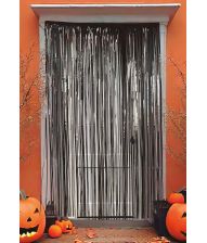 Sort foliegardin 100 x 200 cm