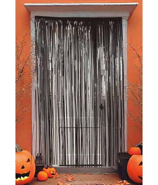 Sort foliegardin 100 x 200 cm