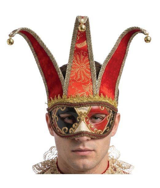 Rød venetiansk maske