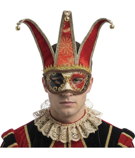 Rød venetiansk maske