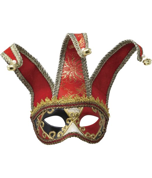 Rød venetiansk maske