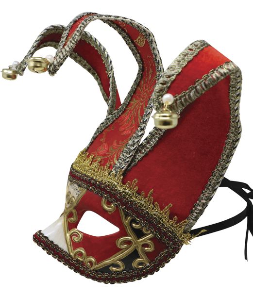 Rød venetiansk maske