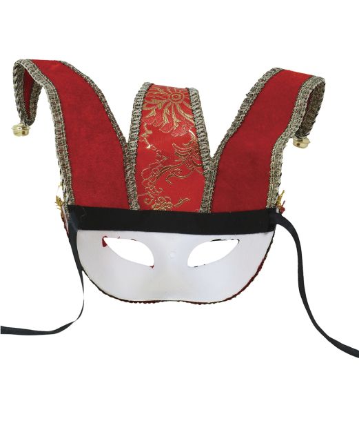 Rød venetiansk maske