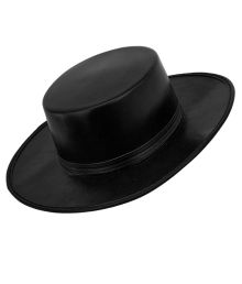 Læder-look bolero hat