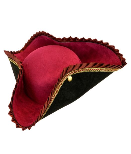 Deluxe Pirathat – Bordeaux tricornerhat