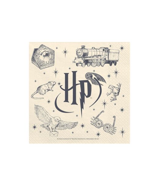 Harry Potter servietter beige, 33x33
