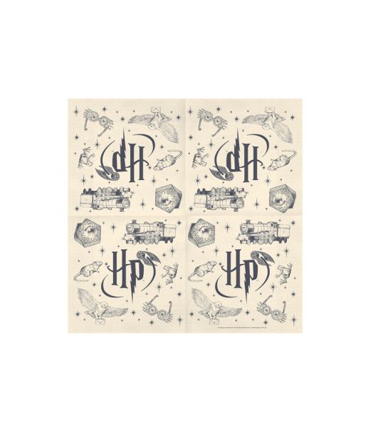 Harry Potter servietter beige, 33x33