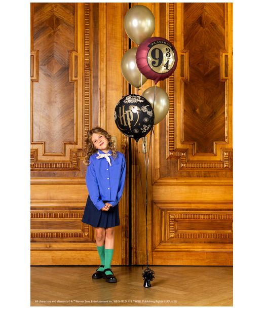 Harry Potter folieballon – sort og guld, 35 cm