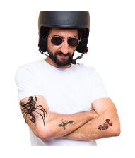 Kunstige Biker tatoveringer
