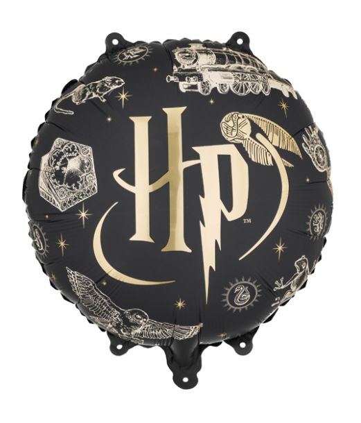 Harry Potter folieballon – sort og guld, 35 cm
