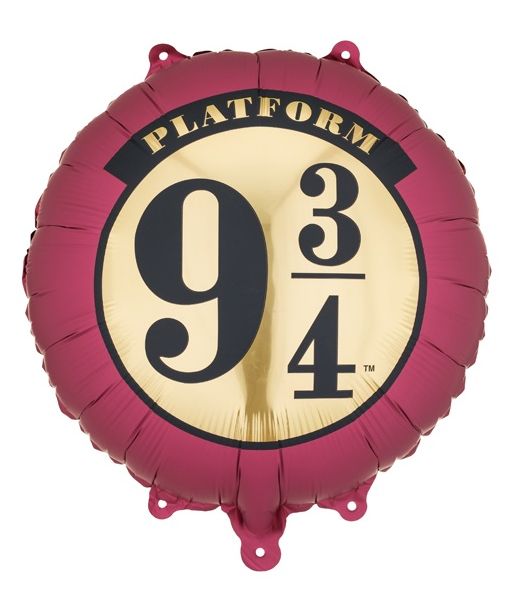 Harry Potter Platform 9¾ folieballon – bordeaux, 35 cm