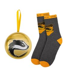 Harry Potter Hufflepuff julekugle med strømper