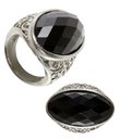 Ring med sort sten