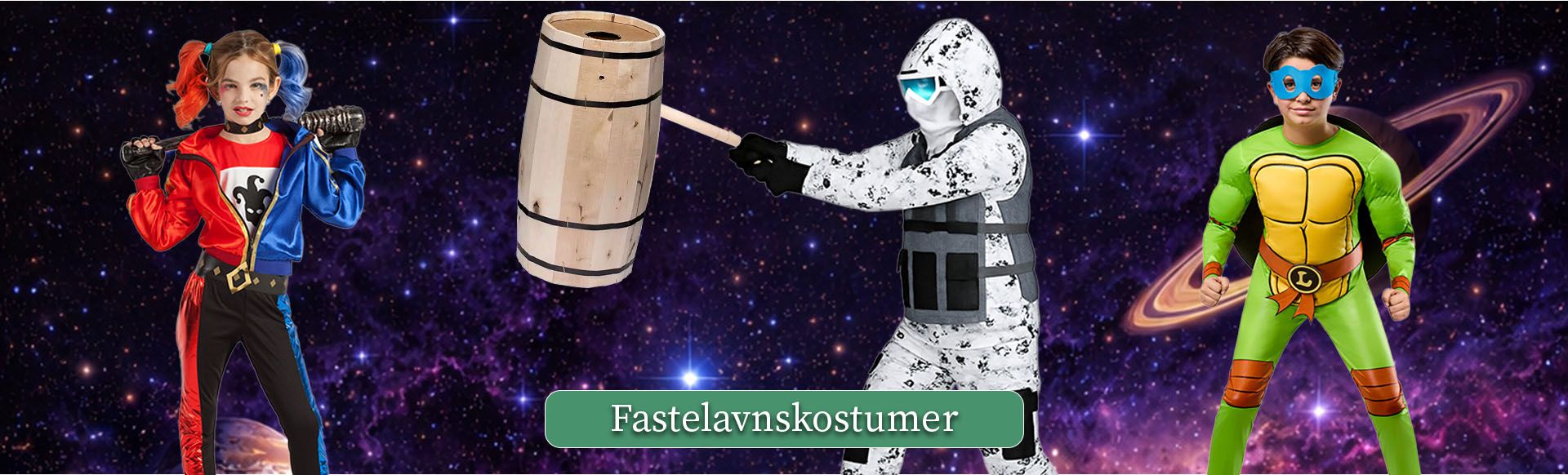Fastelavnskostumer til pige og drenge
