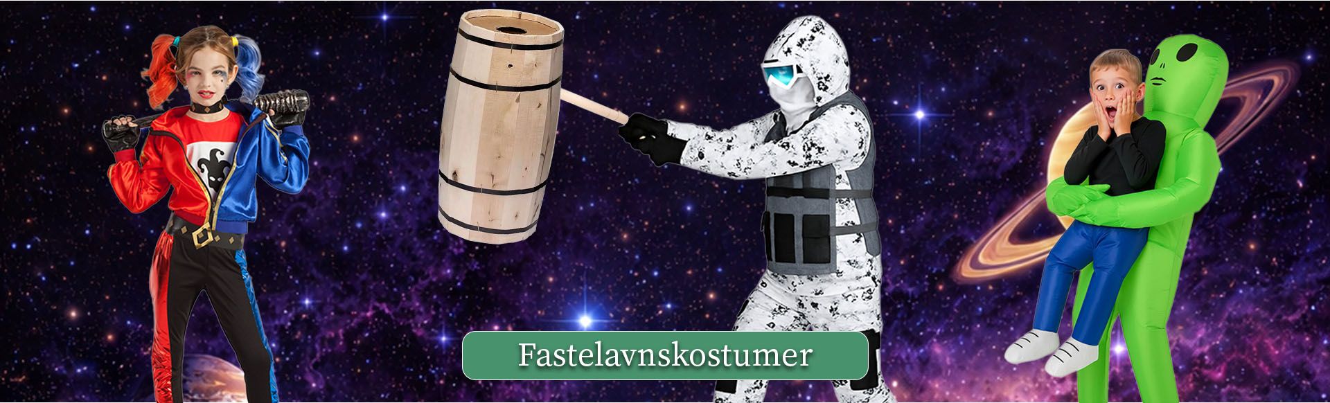 Fastelavnskostumer til pige og drenge