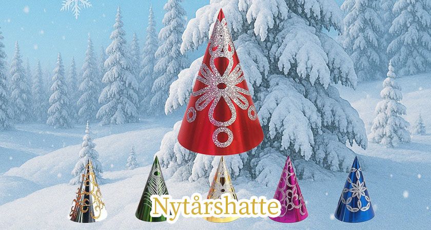 Nytårshatte til nytårsaften 2025 / 2026